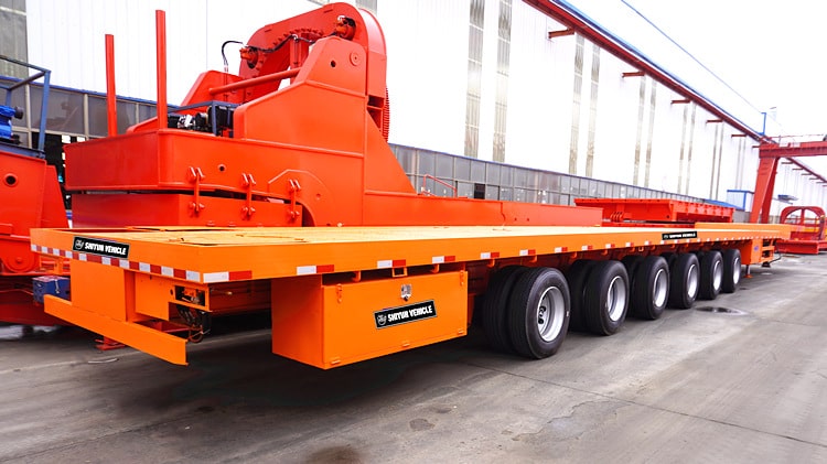 62m Flat Top Extendable Trailer for Sale - Shiyun Vehicle
