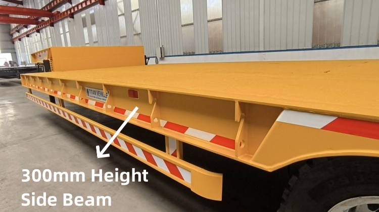 2 Line 4 Axle 100 Tons Lowbed Trailer For Sale Types