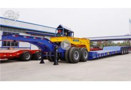 狼狈车4轴可拆卸鹅颈半挂车